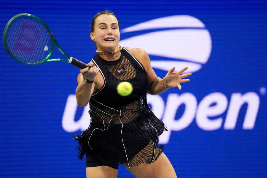 Aryna Sabalenka, cette nuit. Aryna Sabalenka, cette nuit.