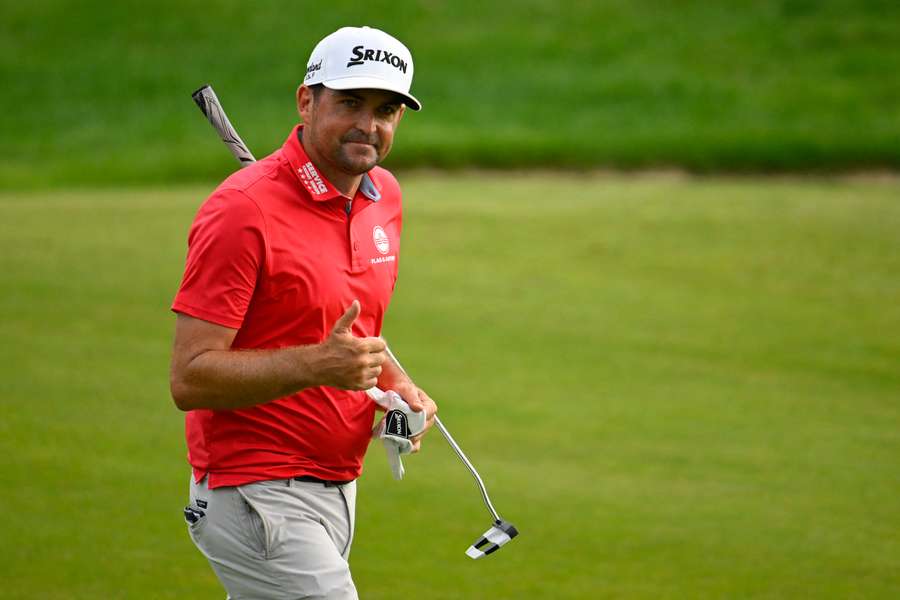 Bradley in action at the Travelers Championship