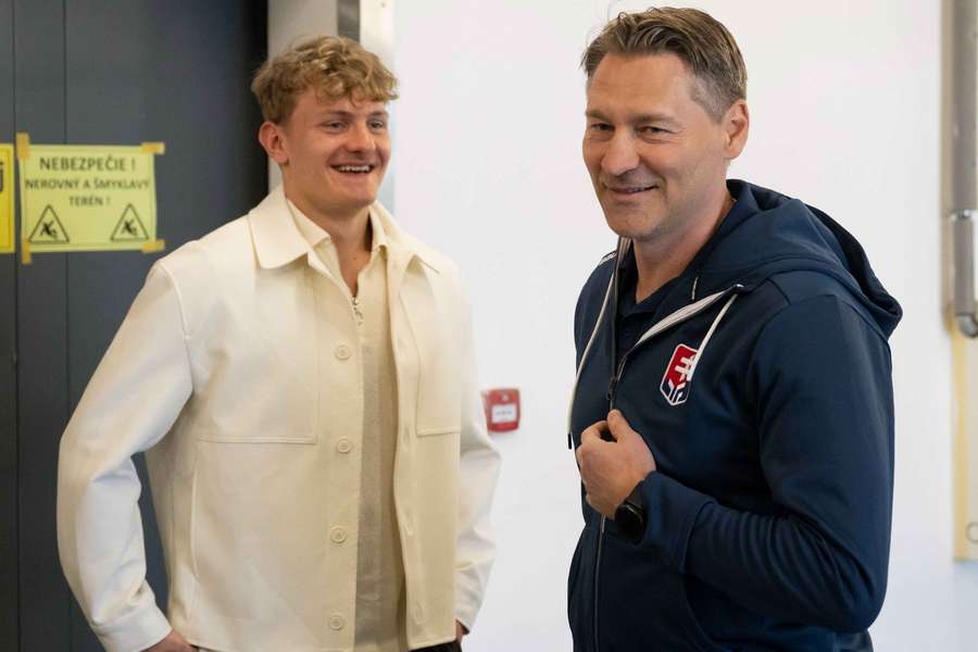 Sýkora s trénerom Országhom.