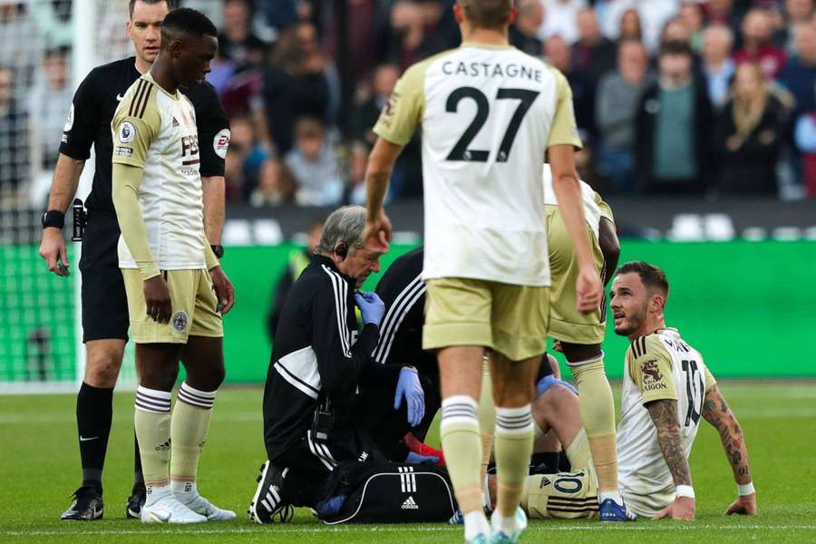 Leicester win at West Ham marred by Maddison injury