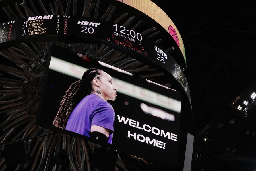 Er was in de Amerikaanse sportwereld veel aandacht voor de terugkeer van Brittney Griner