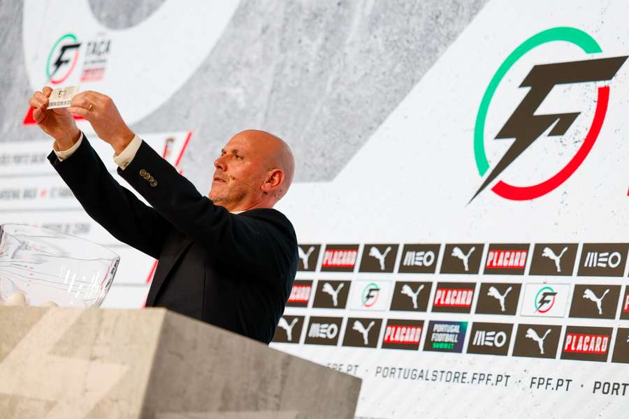 Zezito esteve no sorteio da 5.ª eliminatória da Taça de Portugal