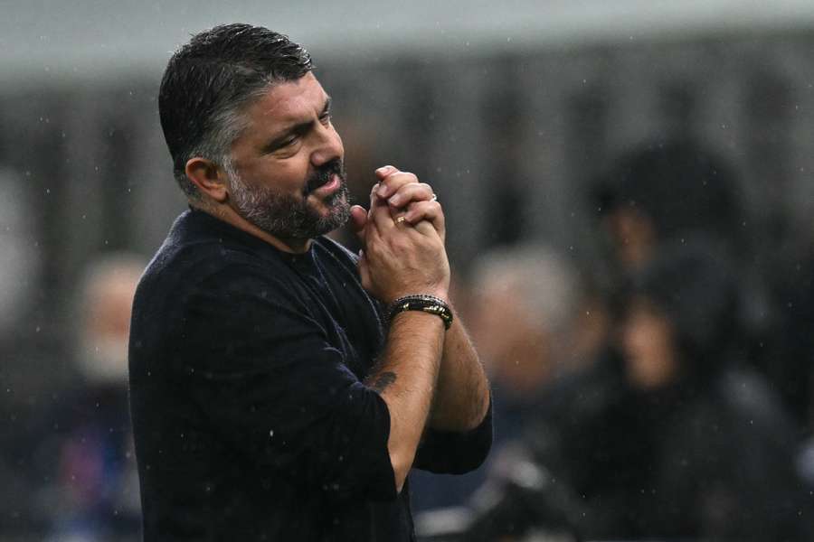 Gennaro Gattuso, dépité à San Siro Gennaro Gattuso, dépité à San Siro