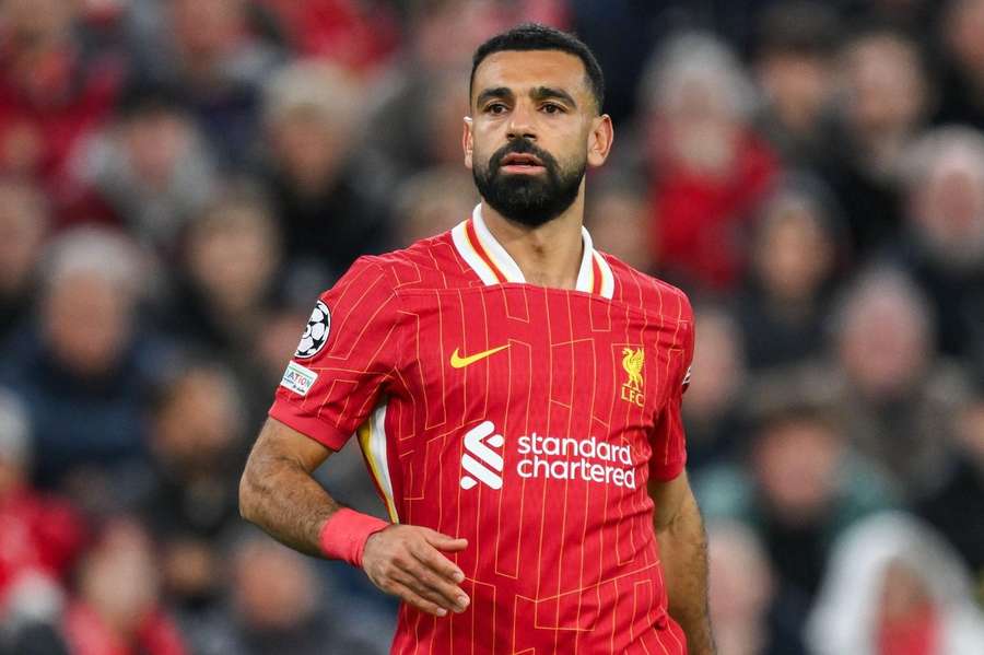 Salah tem 7 gols em 11 jogos na temporada 2024/25