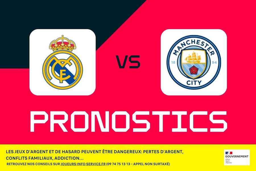 Real Madrid - Manchester City : pronostics, meilleurs paris et cotes (Ligue des champions)