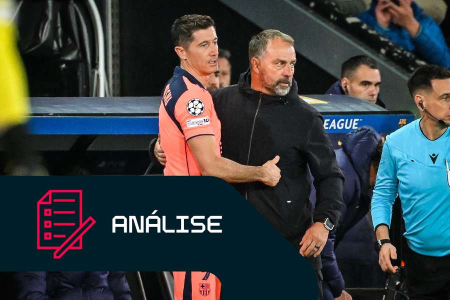 Flick e Lewandowski à conversa Flick e Lewandowski à conversa