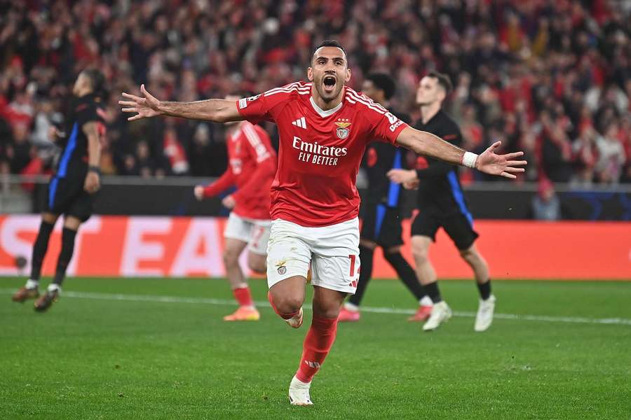 Pavlidis celebrates his goal