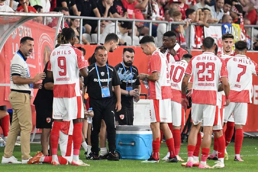 Kopic și jucătorii lui Dinamo