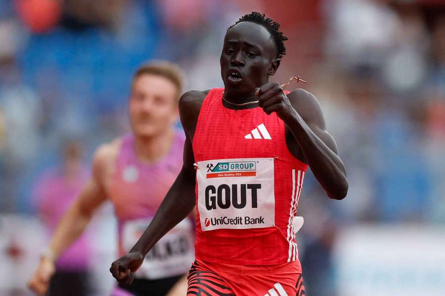 Australia's Gout Gout in action during the men's 200m
