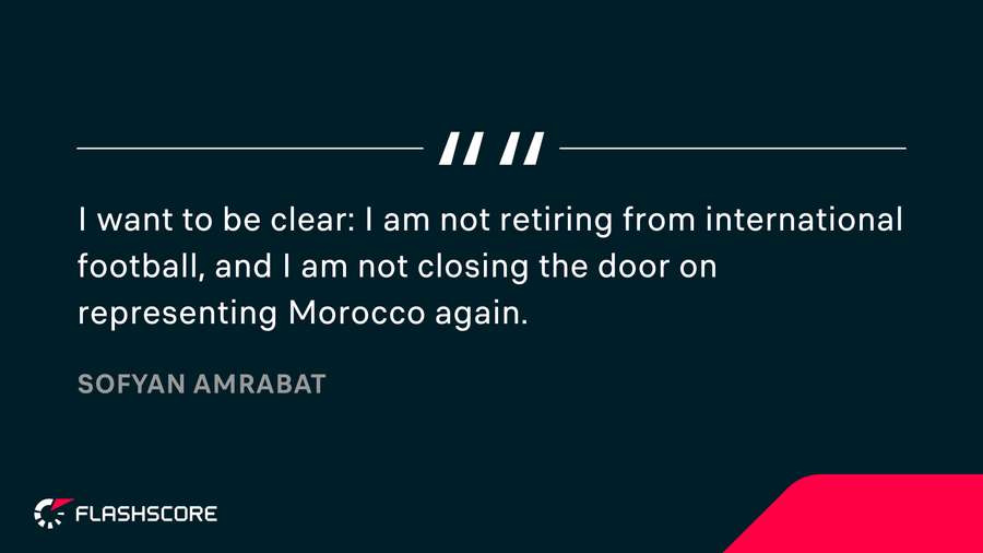 Amrabat's statement