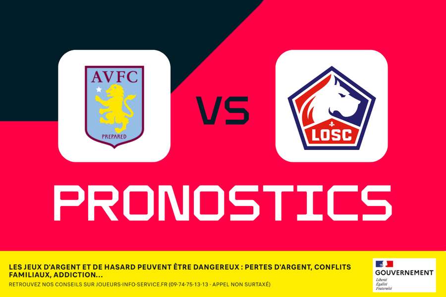 Pronostics, meilleurs paris et cotes pour Aston Villa vs Lille en Ligue Europa