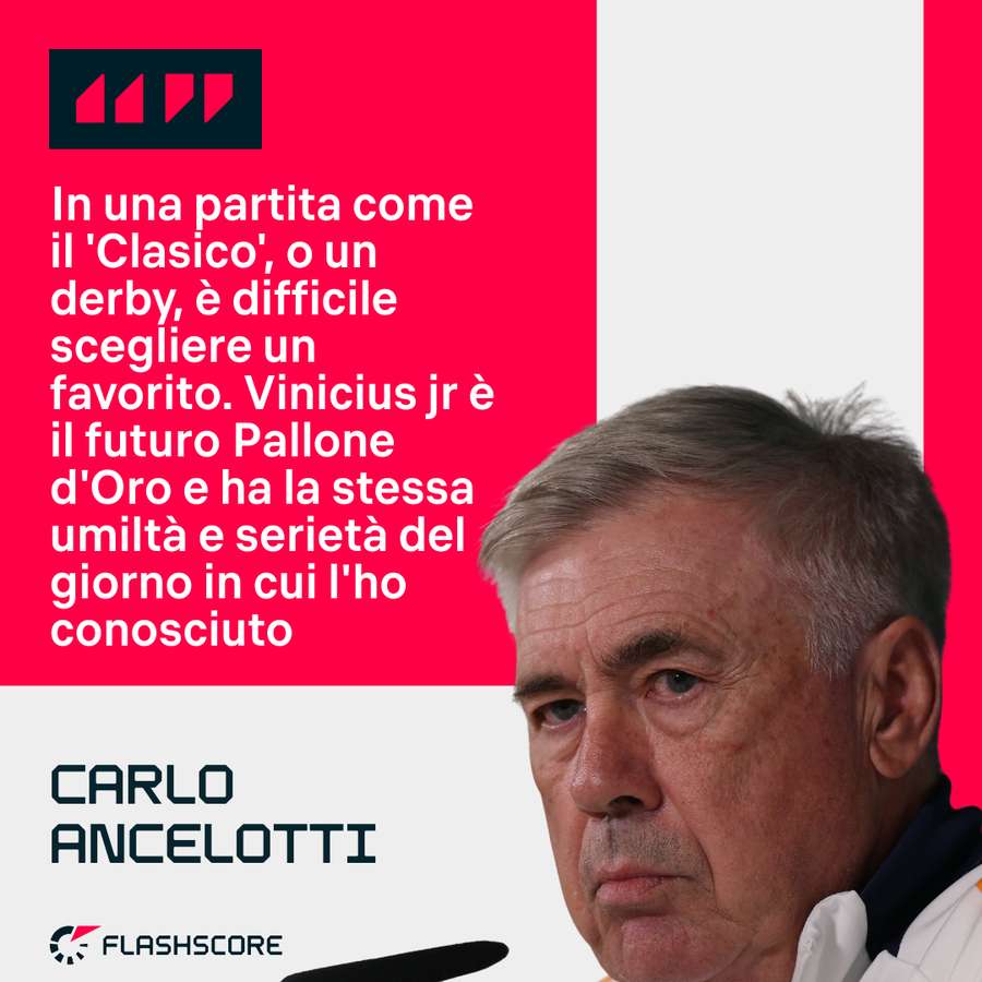 Le parole di Ancelotti