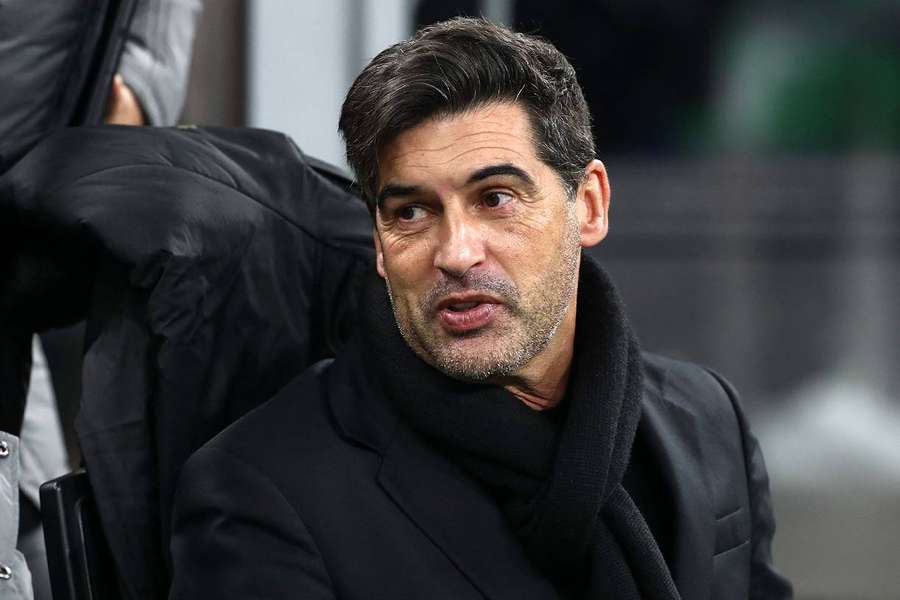 Paulo Fonseca lors de la rencontre AC Milan contre Genoa. 