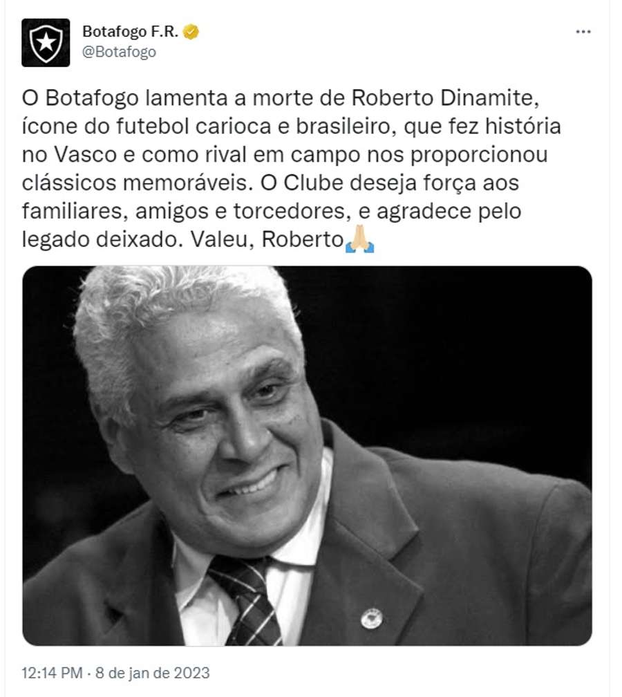 Botafogo foi uma das maiores vítimas de Dinamite
