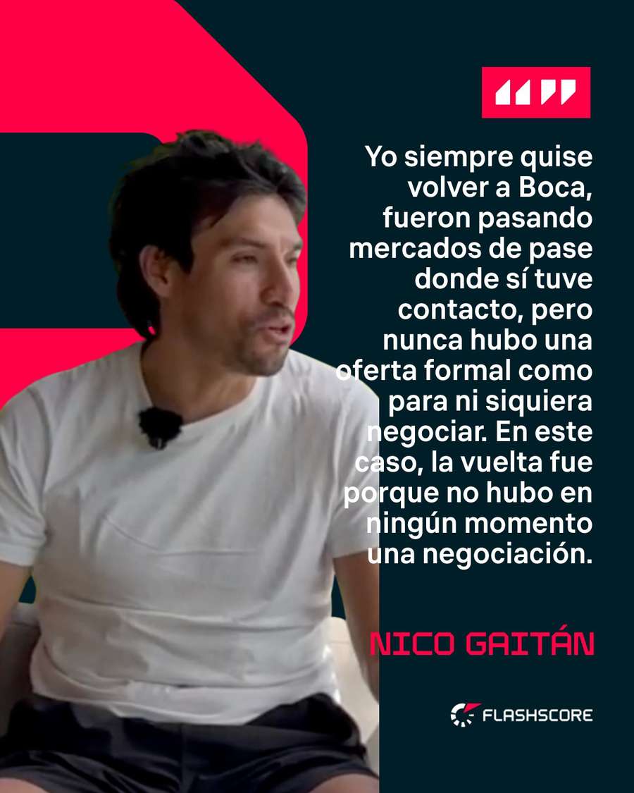 Declaraciones de Nico Gaitán