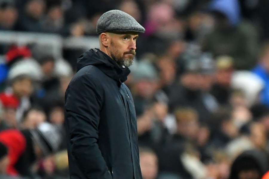 Erik ten Hag le week-end dernier face à Newcastle.