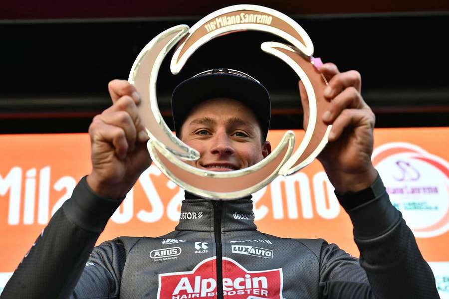 "Je me sens plus fort que jamais", a savouré Mathieu Van der Poel sameid après sa victoire. 