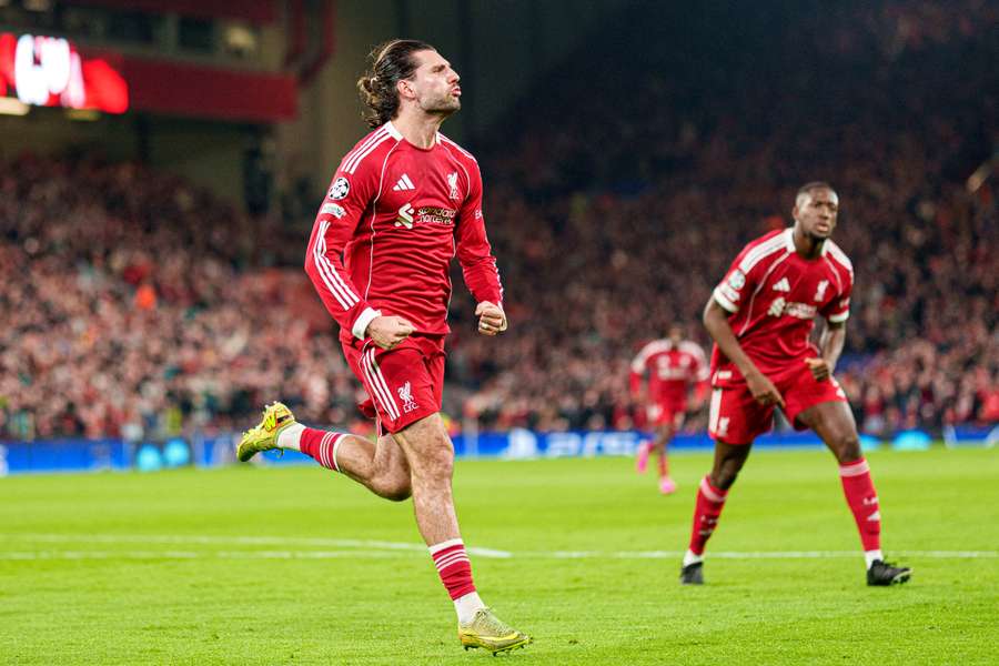 Liverpool's Dominik Szoboszlai Liverpool's Dominik Szoboszlai