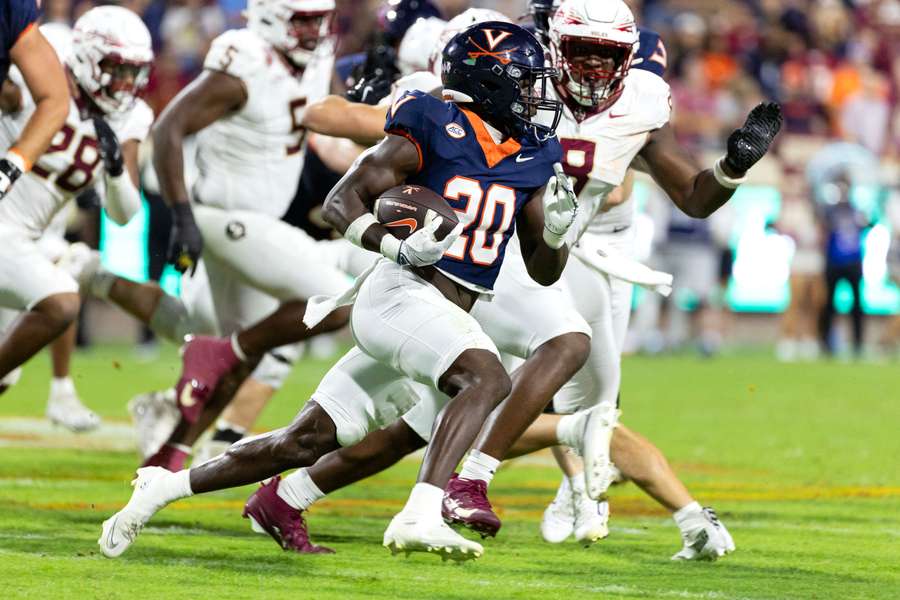 Virginia's Xavier Brown rushes during upset over No. 8 Florida State (2025)