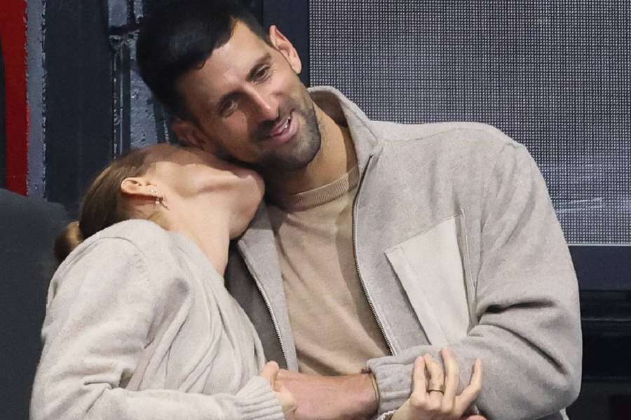 Novak Djokovic alături de soția sa, Jelena Novak Djokovic alături de soția sa, Jelena