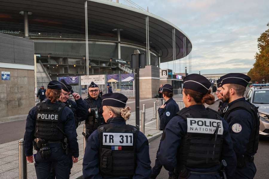 La police devant le Stade de France ce jour.