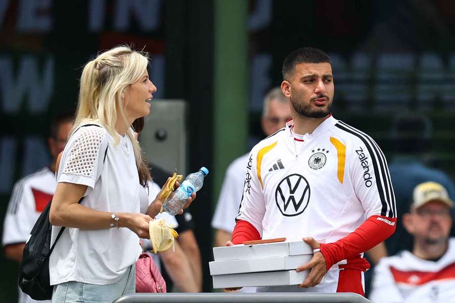 Deniz Undav beim Abschlusstraining der Deutschen. Deniz Undav beim Abschlusstraining der Deutschen.