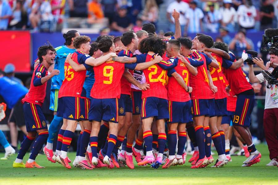 Los jugadores de España celebran su segundo Mundial Los jugadores de España celebran su segundo Mundial