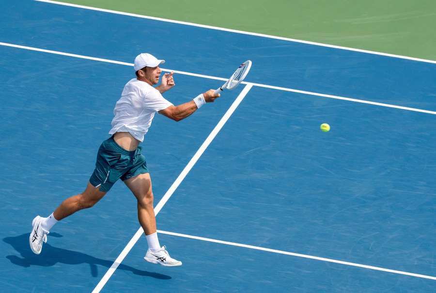 Tallon Griekspoor during his match against Daniel Merida Tallon Griekspoor during his match against Daniel Merida