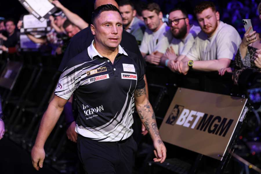 Gerwyn Price during Premier League night one
