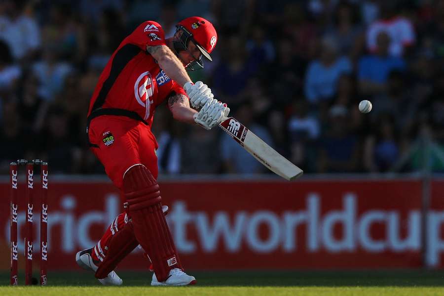 Ben Stokes batting for Melbourne Renegades in 2015. Ben Stokes batting for Melbourne Renegades in 2015.