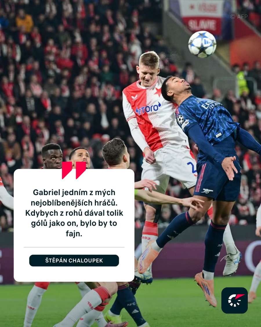 Štěpán Chaloupek si zápas s Arsenalem užil.