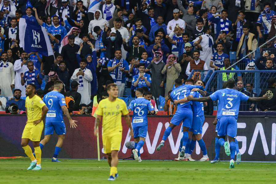 No primeiro turno, o Al-Hilal venceu o Al-Nassr por 3 a 0