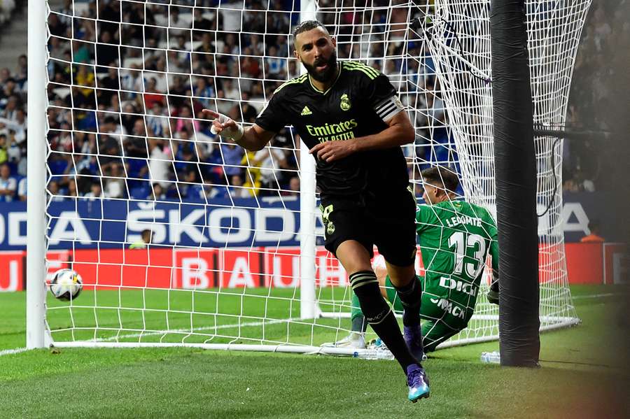 Benzema helped Madrid keep their perfect winning record in LaLiga this season
