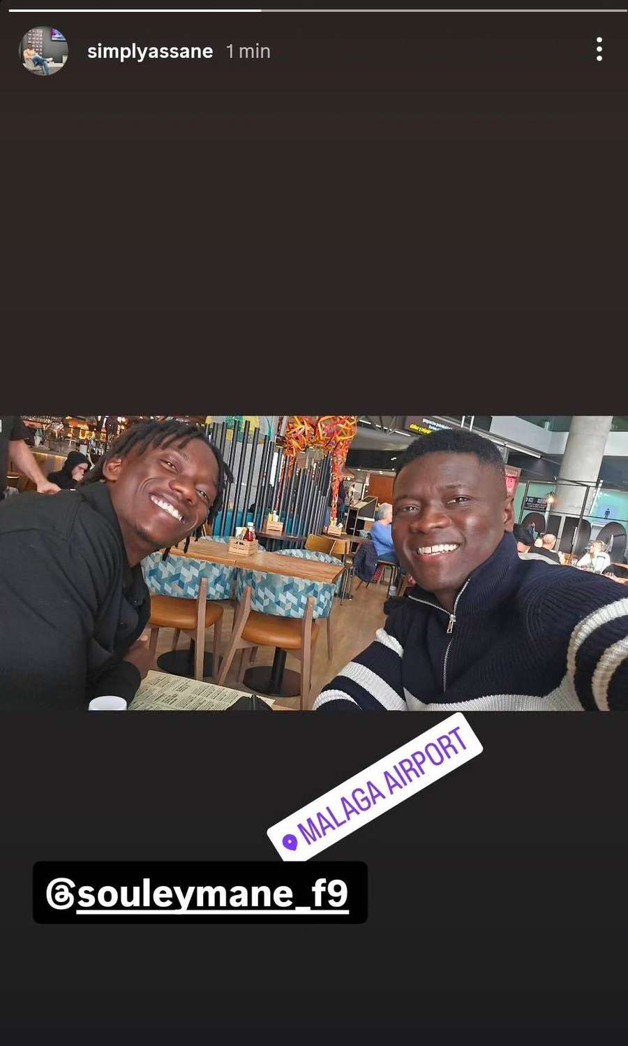 A publicação nas redes sociais