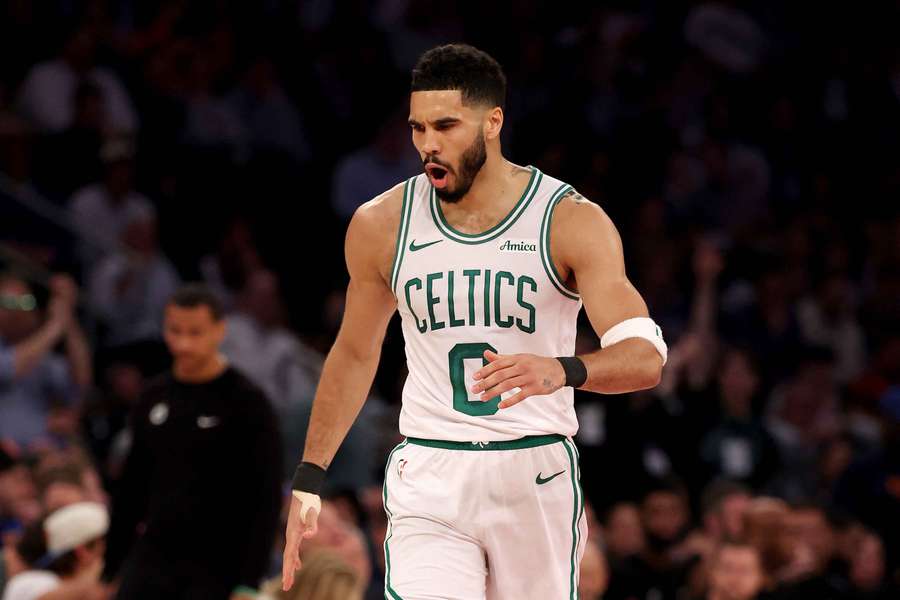 Tatum, en un partido con Boston