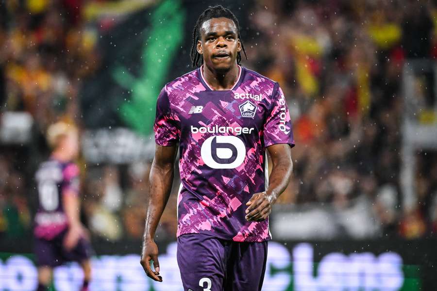 Nathan Ngoy lors du match à Lens le 20 septembre.