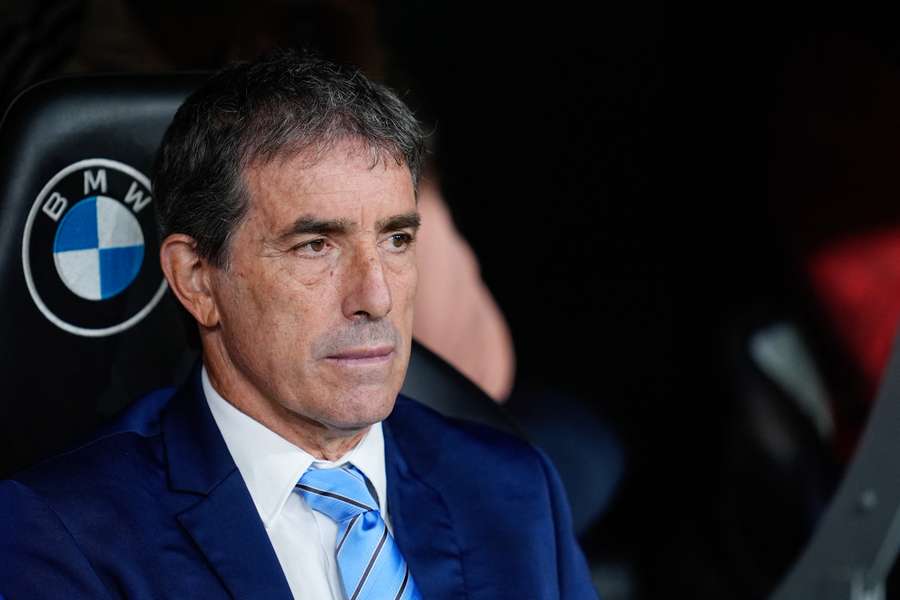 Guillermo Almada, en el banquillo del Bernabéu