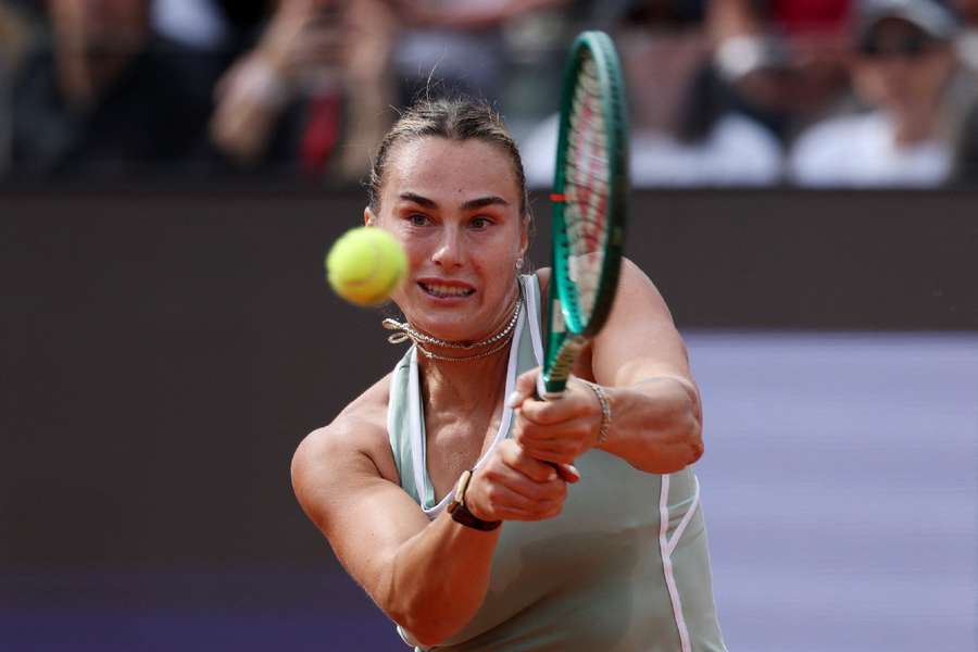 Aryna Sabalenka in action