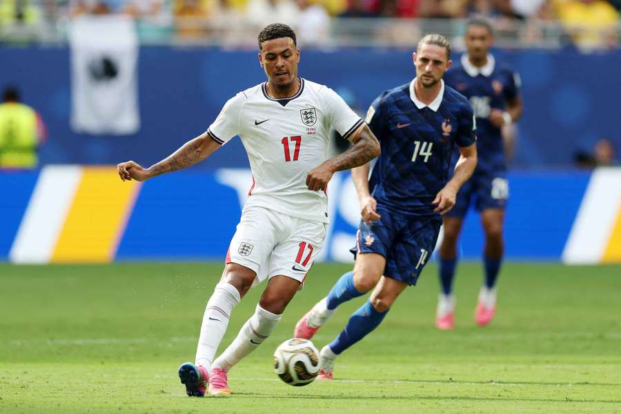Rogers in action for England Rogers in action for England