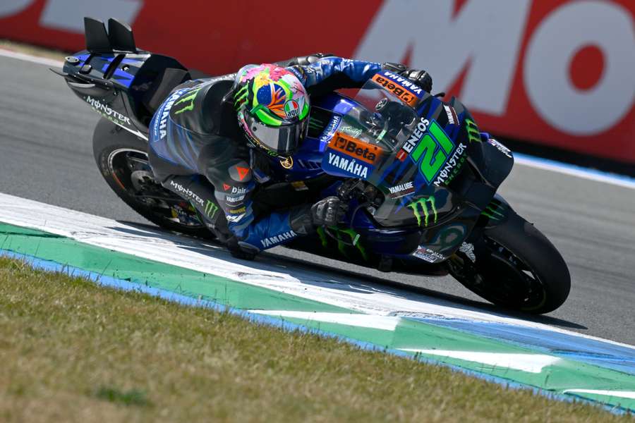 Franco Morbidelli aux Pays-Bas sur sa Yamaha.