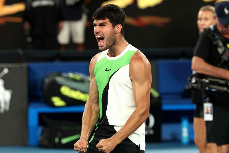Carlos Alcaraz poprvé překročil čtvrtfinále Australian Open.