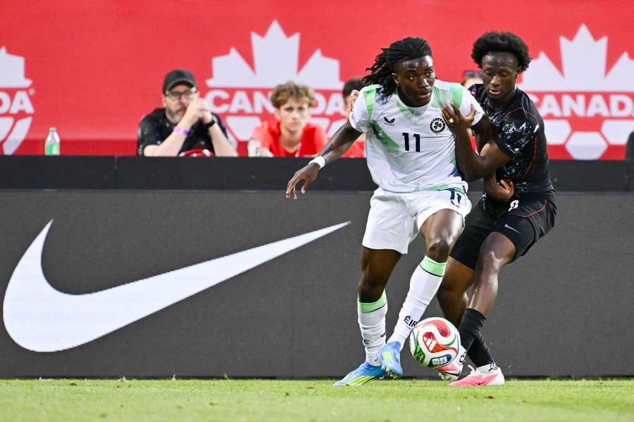 Jaden Umeh com a seleção da Irlanda Jaden Umeh com a seleção da Irlanda
