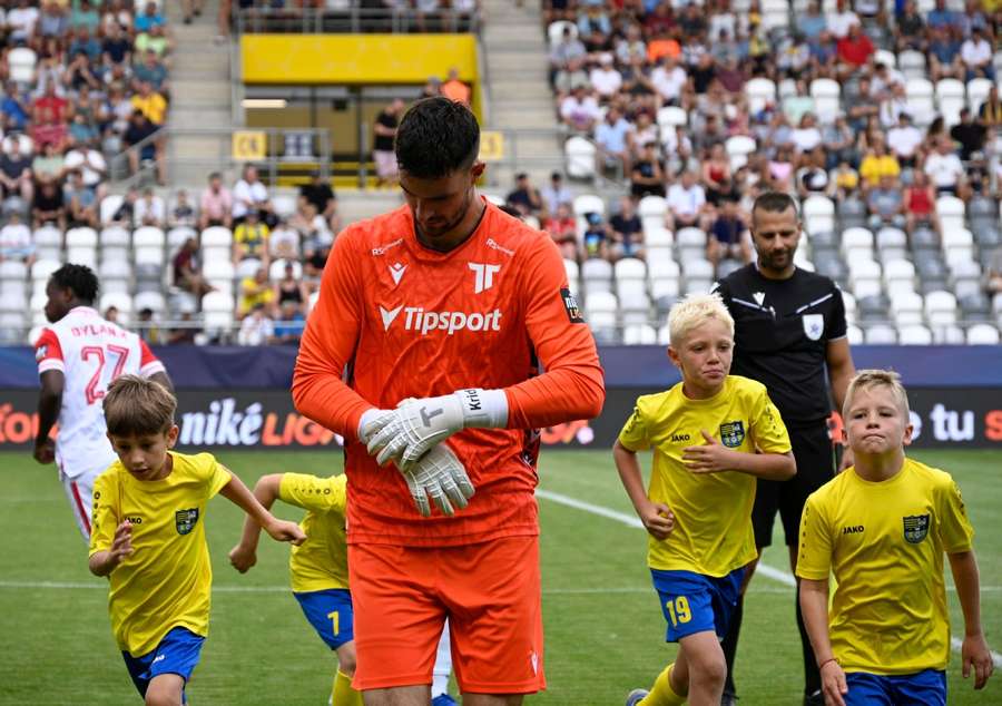 Brankár Katič bol oporou Trenčanov. Brankár Katič bol oporou Trenčanov.