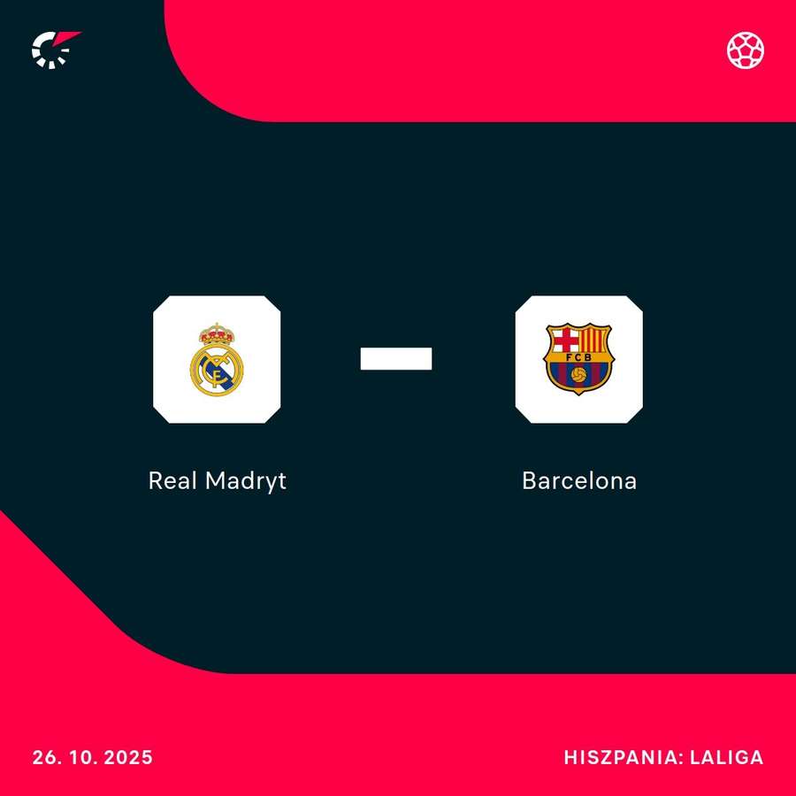 Mecz Real Madryt - Barcelona już dziś Mecz Real Madryt - Barcelona już dziś