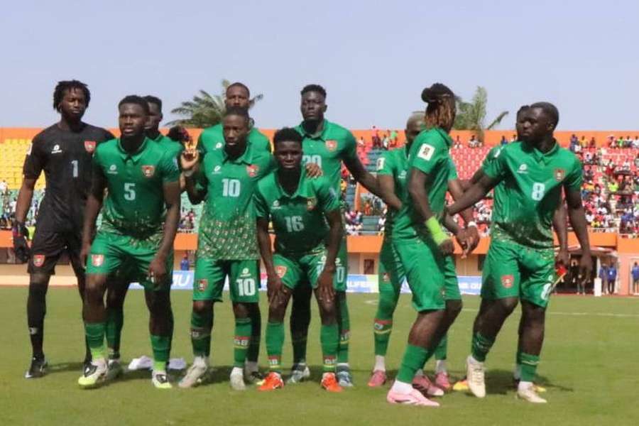 Jogadores da Guiné Bissau