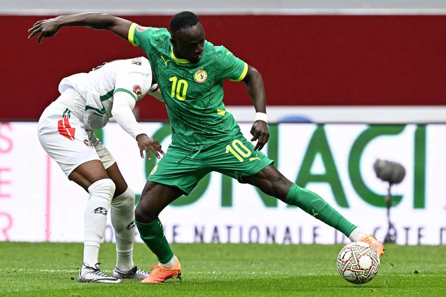 Sadio Mane in action for Senegal 