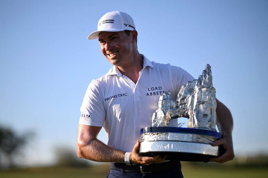 Griffin celebrates his win in Mexico Griffin celebrates his win in Mexico