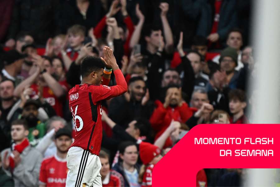 Amad Diallo anotou o golo da vitória do Manchester United