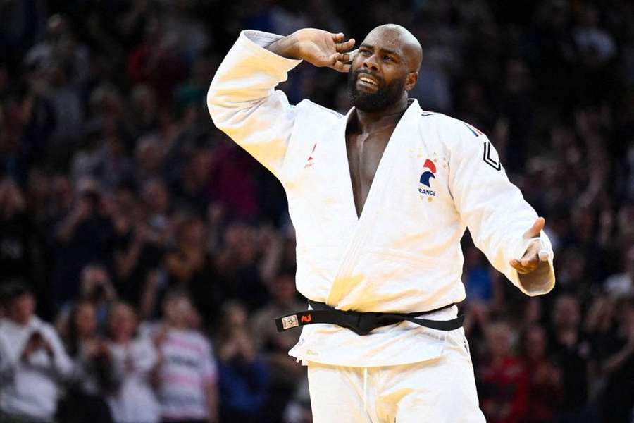 Teddy Riner après sa victoire ce week-end.