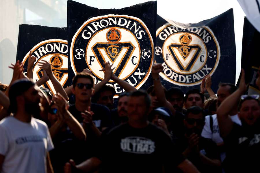 Les supporters de Bordeaux dans les rues. Les supporters de Bordeaux dans les rues.